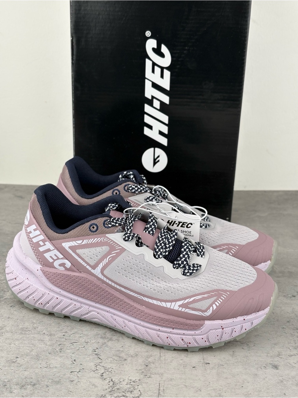 New Hi-Tec Women's Trail Shoes Sneaker Purple Size 8 New In Box Athletic Running